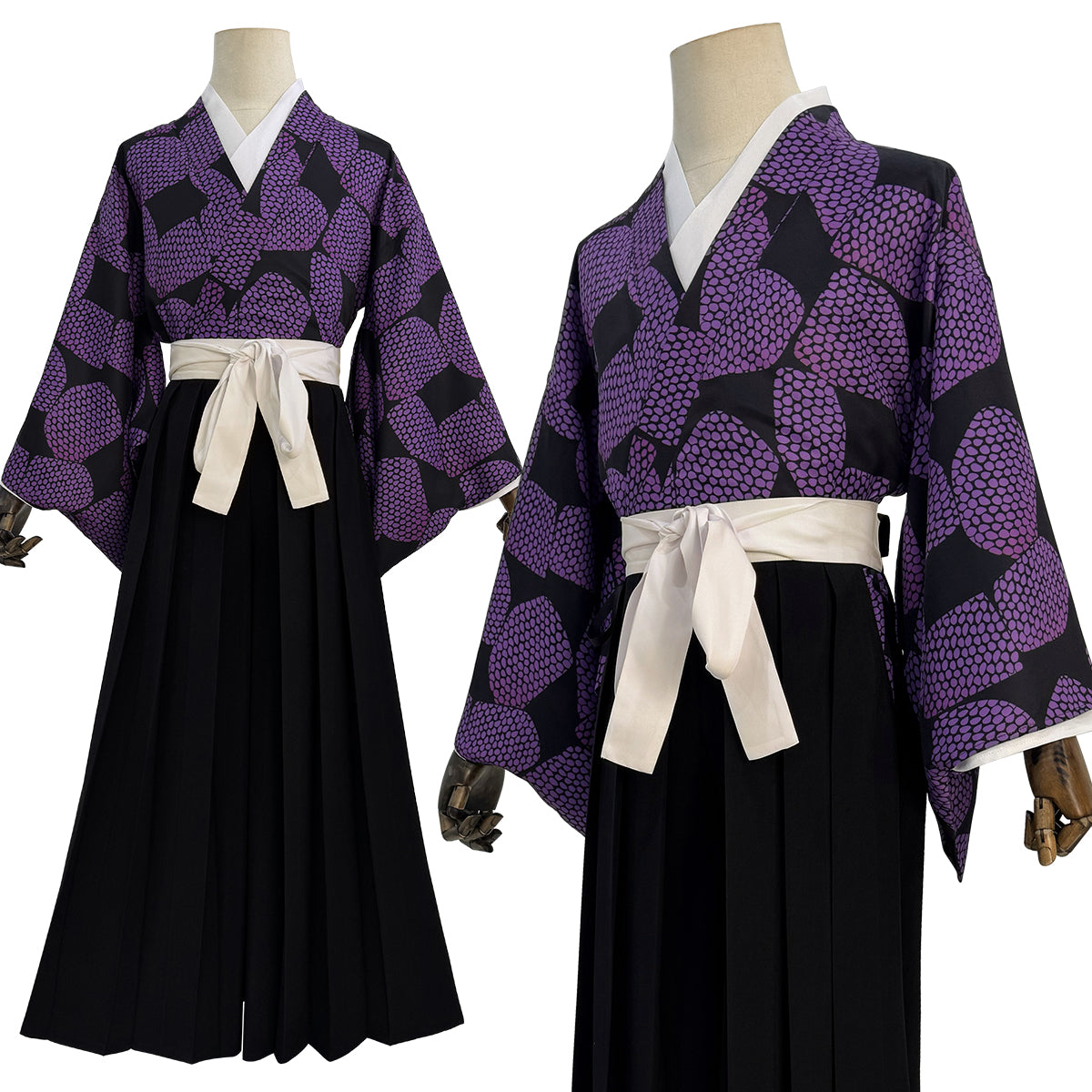 YOO Anime Kokushibo Cosplay Costume Haori Pants Convention Halloween Christmas Gift thumbnail 3