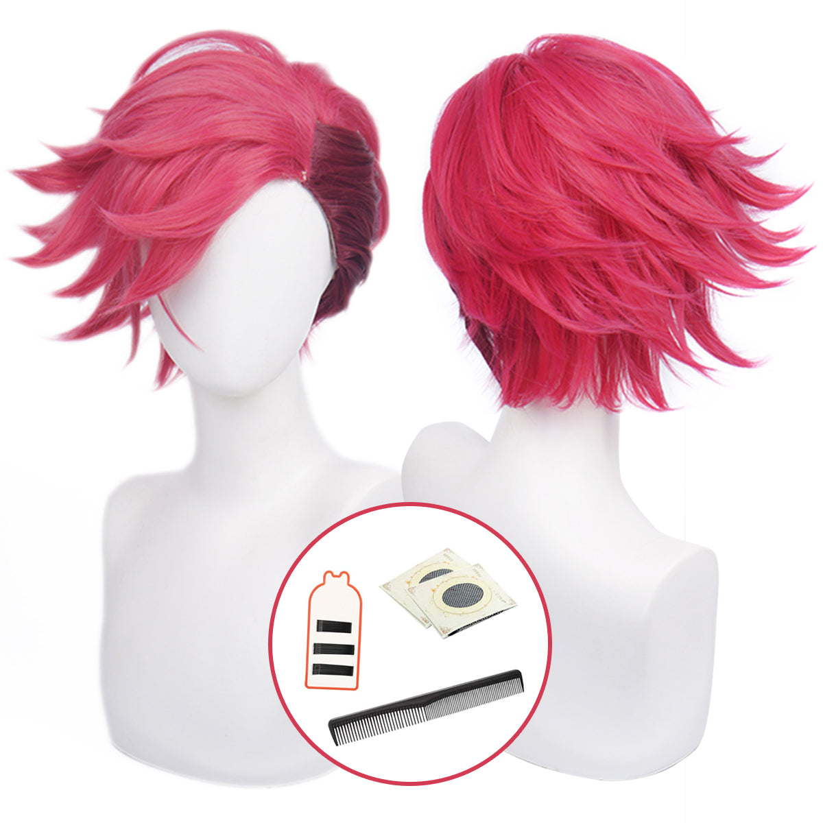 Pre-sale YOO LOL Game Vi The Piltover Enforce Cosplay Costume Wig Faux Leather Jacket  Halloween Christmas Convention Pants Vest thumbnail 12