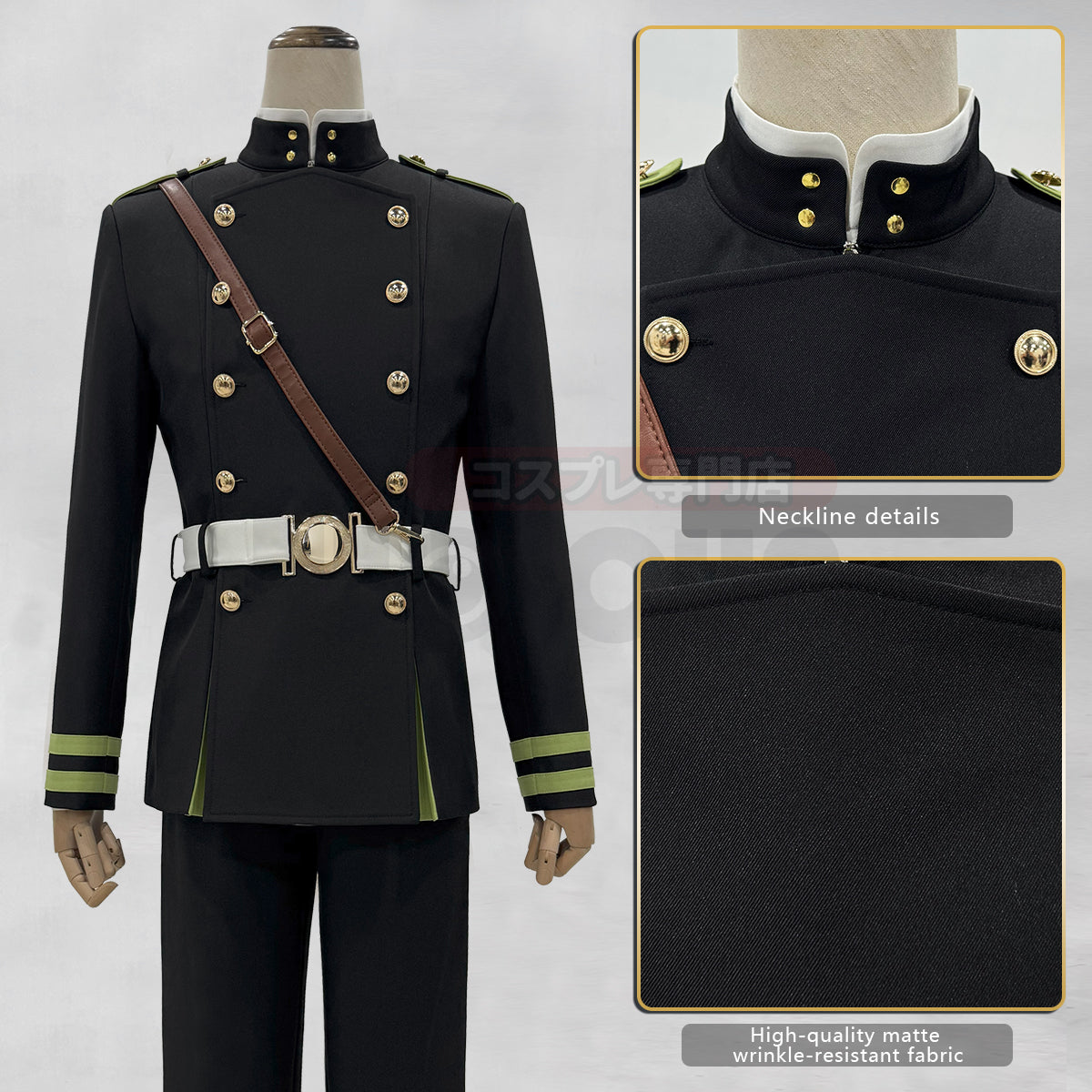 YOO Seraph Of The End Anime Yuichiro Hyakuya Cosplay Costume Jacket Pants Shirt Belt Halloween Christmas Animation Convention thumbnail 4