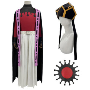 YOO Anime Douma Cosplay Costume Wig Hat Cloak Top Pants Belt Gloves Halloween Christmas Animation Convention Unisex