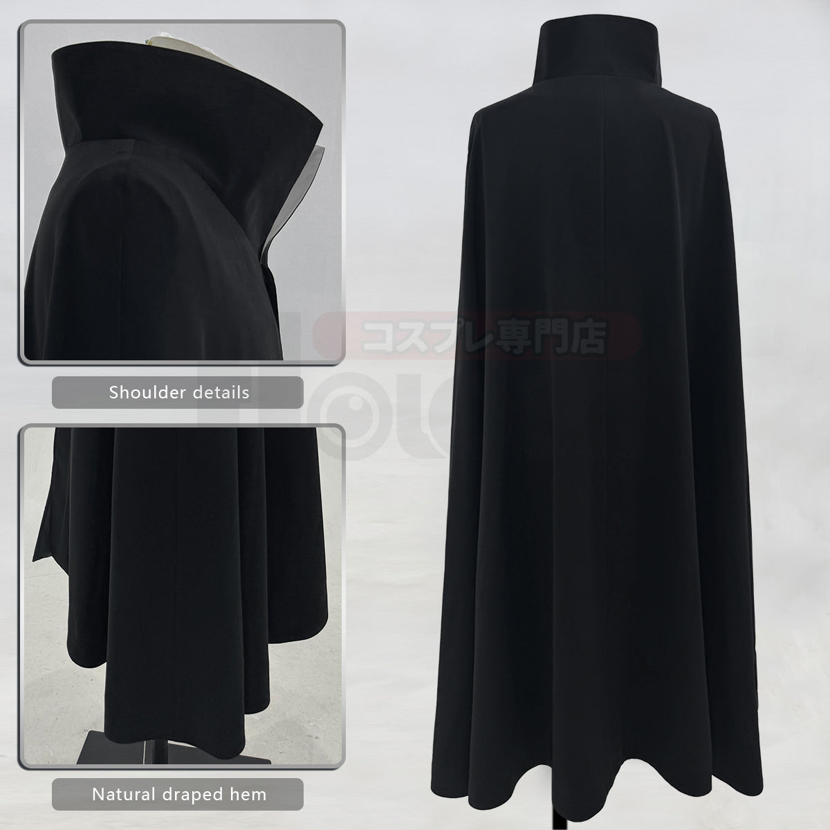 YOO Black Uchiha Sasuke Cosplay Costume Anime Top Cloak Pants Belt Halloween Christmas Animation Convention thumbnail 9