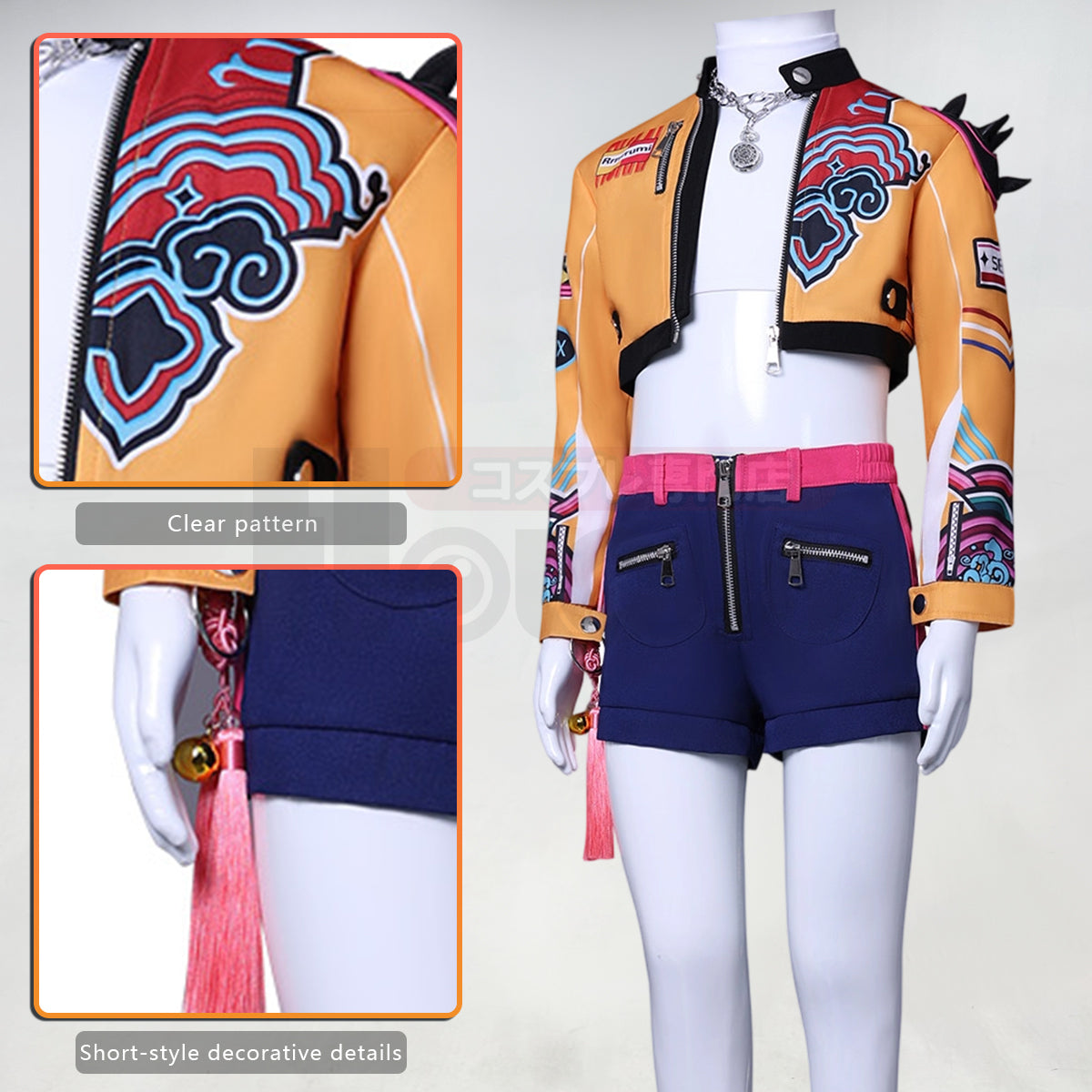 YOO Anime Rumii Zoeyy Miraa Kid Child Version Cosplay Costume Jacket Shorts Skirt Pants Halloween Christmas thumbnail 11