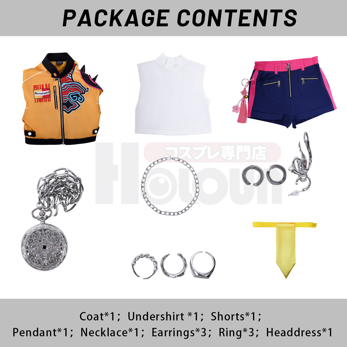 YOO Anime Rumii Zoeyy Miraa Kid Child Version Cosplay Costume Jacket Shorts Skirt Pants Halloween Christmas thumbnail 13