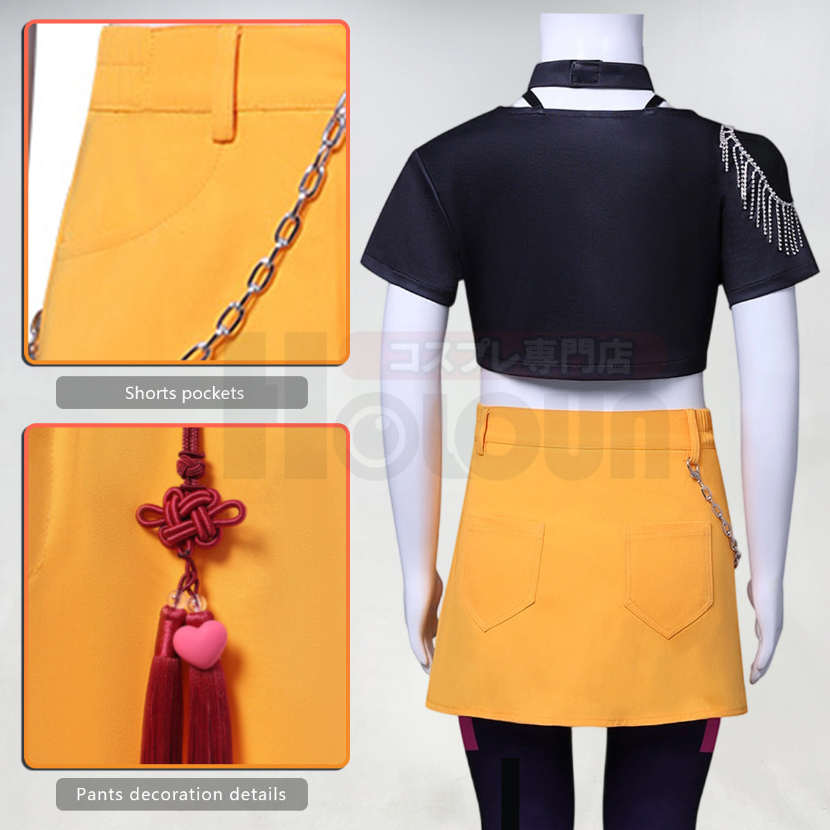 YOO Anime Rumii Zoeyy Miraa Kid Child Version Cosplay Costume Jacket Shorts Skirt Pants Halloween Christmas thumbnail 18