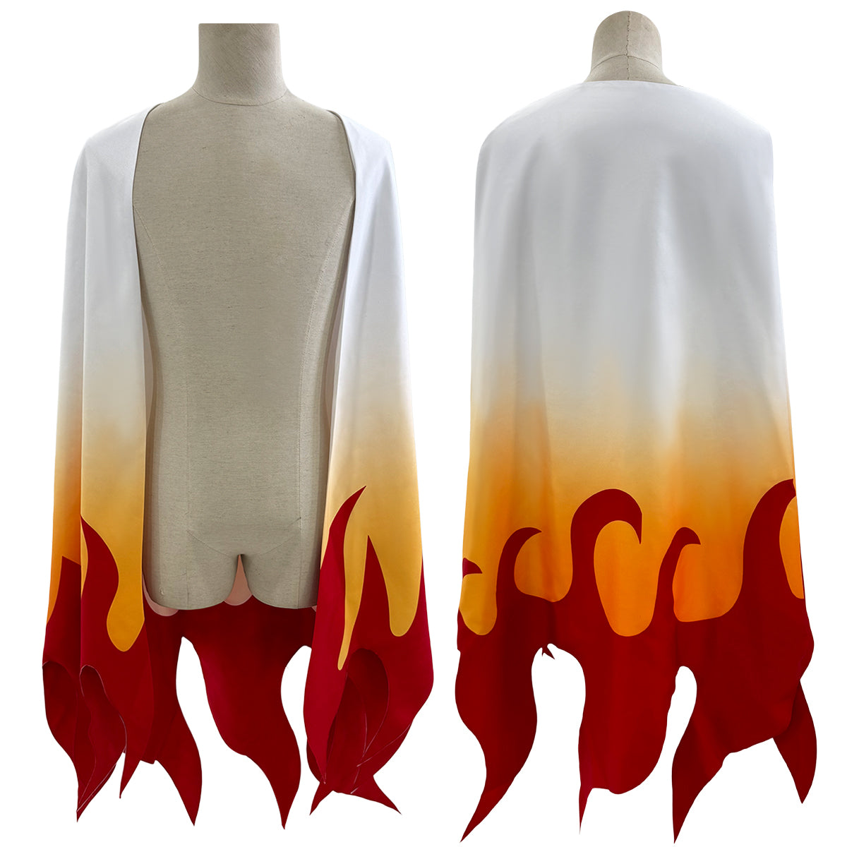 YOO Anime Rengoku Kyoujurou Cosplay Costume Wig Haori Embroidery Top Elastic Pants Belt Convention Halloween Christmas thumbnail 4