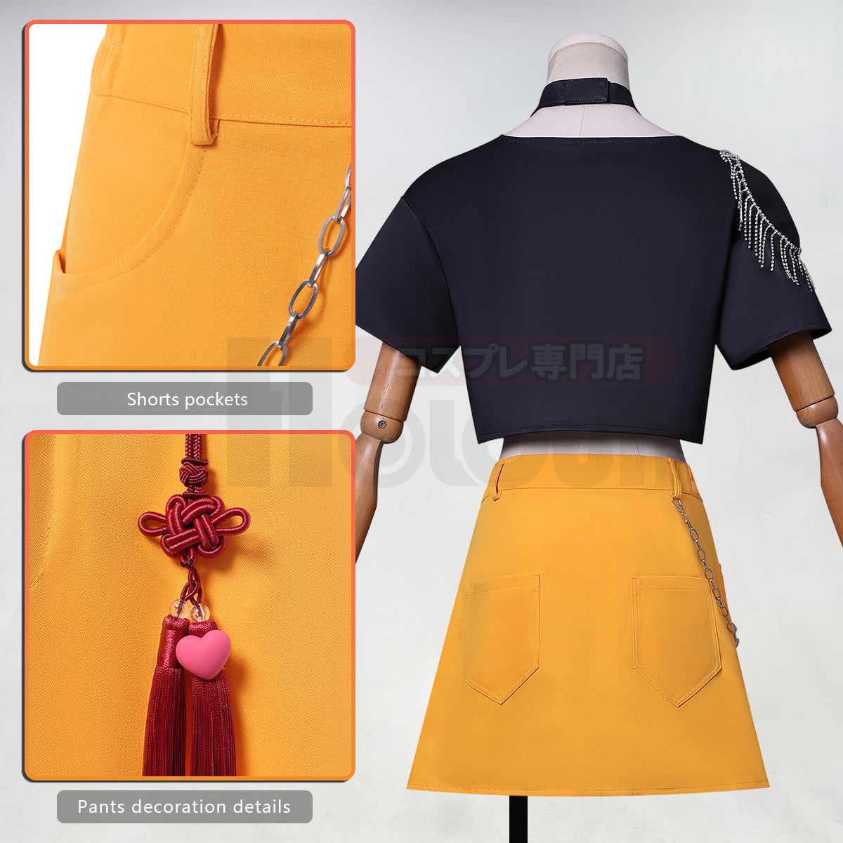 YOO Anime Miraa Cosplay Costume T-shirt Skirt Animation Convention  Halloween Christmas thumbnail 5