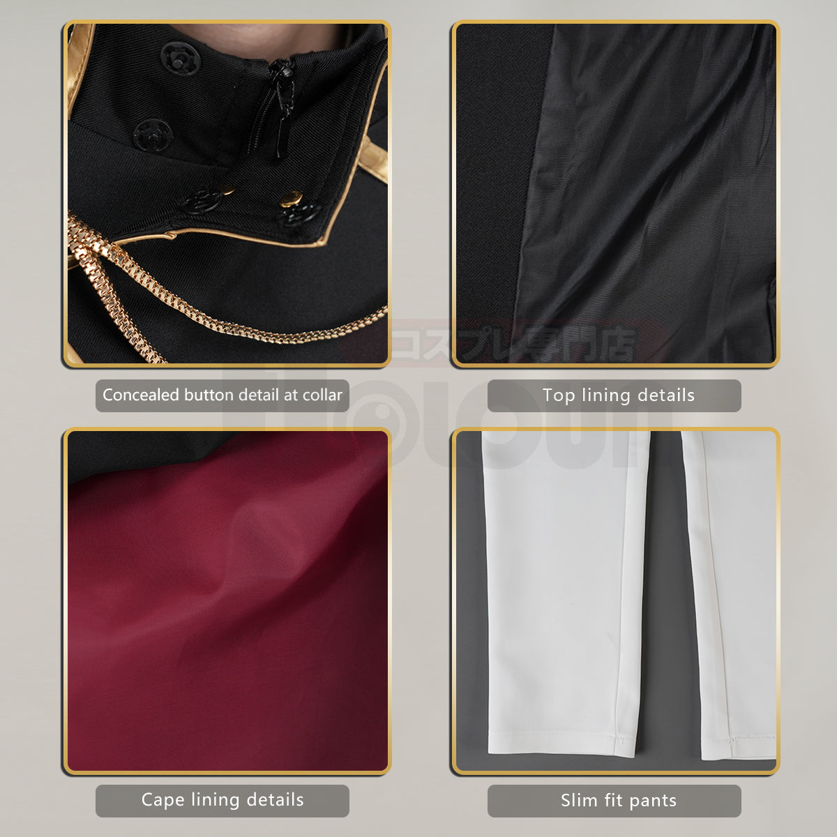 YOO Titan Anime Levi Ackerman Cosplay Costume Cloak Coat Pants Uniform Animation Convention 2025 Unisex Halloween Christmas thumbnail 8