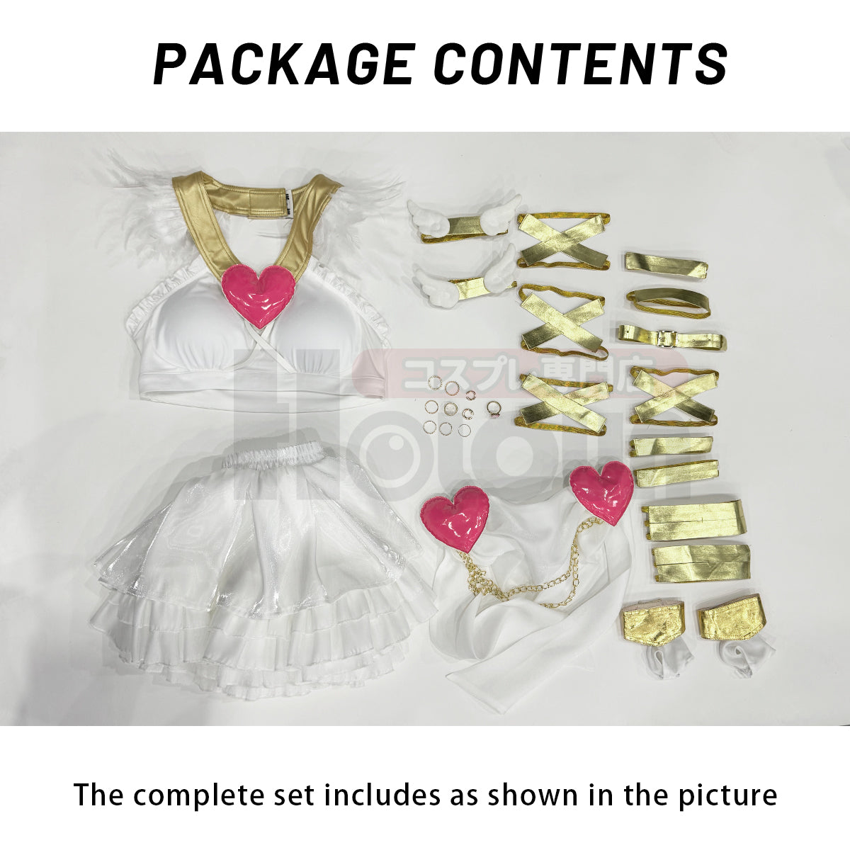 YOO Stocking Panty Anime Panty Anarchy Cosplay Costume Wig Top Skirt  Cos Convention Daily Wear Halloween thumbnail 12