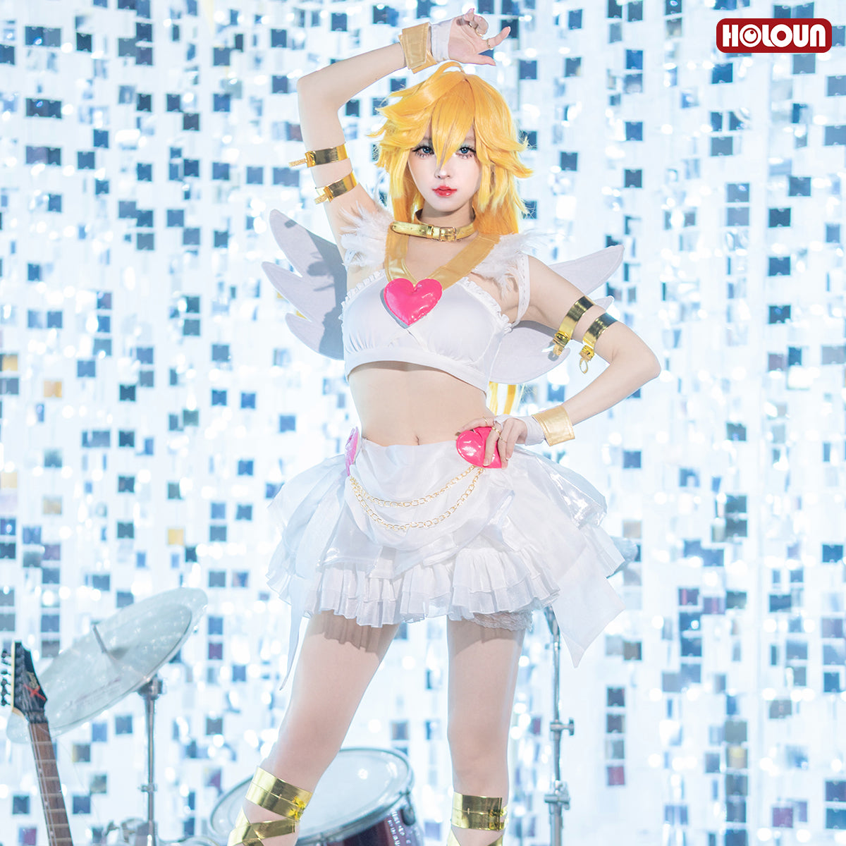 YOO Stocking Panty Anime Panty Anarchy Cosplay Costume Wig Top Skirt  Cos Convention Daily Wear Halloween thumbnail 5