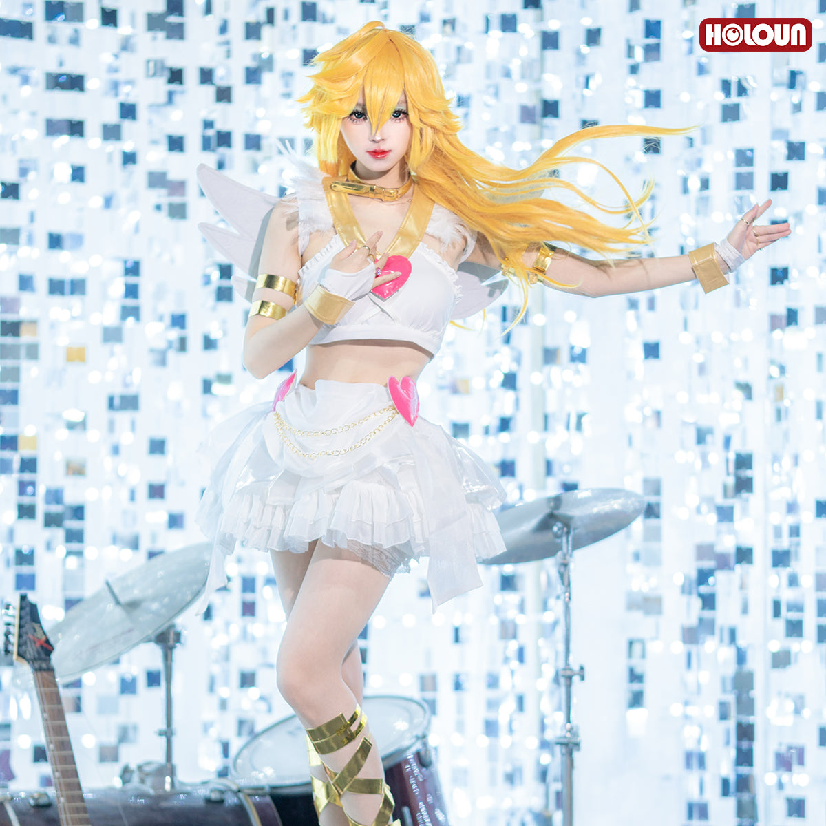 YOO Stocking Panty Anime Panty Anarchy Cosplay Costume Wig Top Skirt  Cos Convention Daily Wear Halloween thumbnail 6