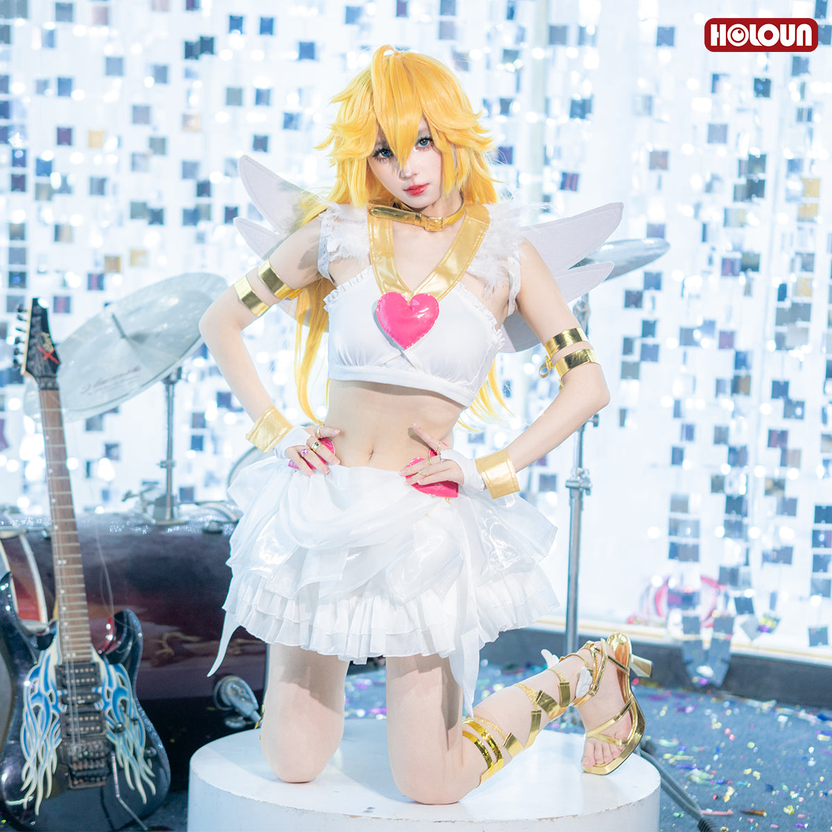 YOO Stocking Panty Anime Panty Anarchy Cosplay Costume Wig Top Skirt  Cos Convention Daily Wear Halloween thumbnail 7