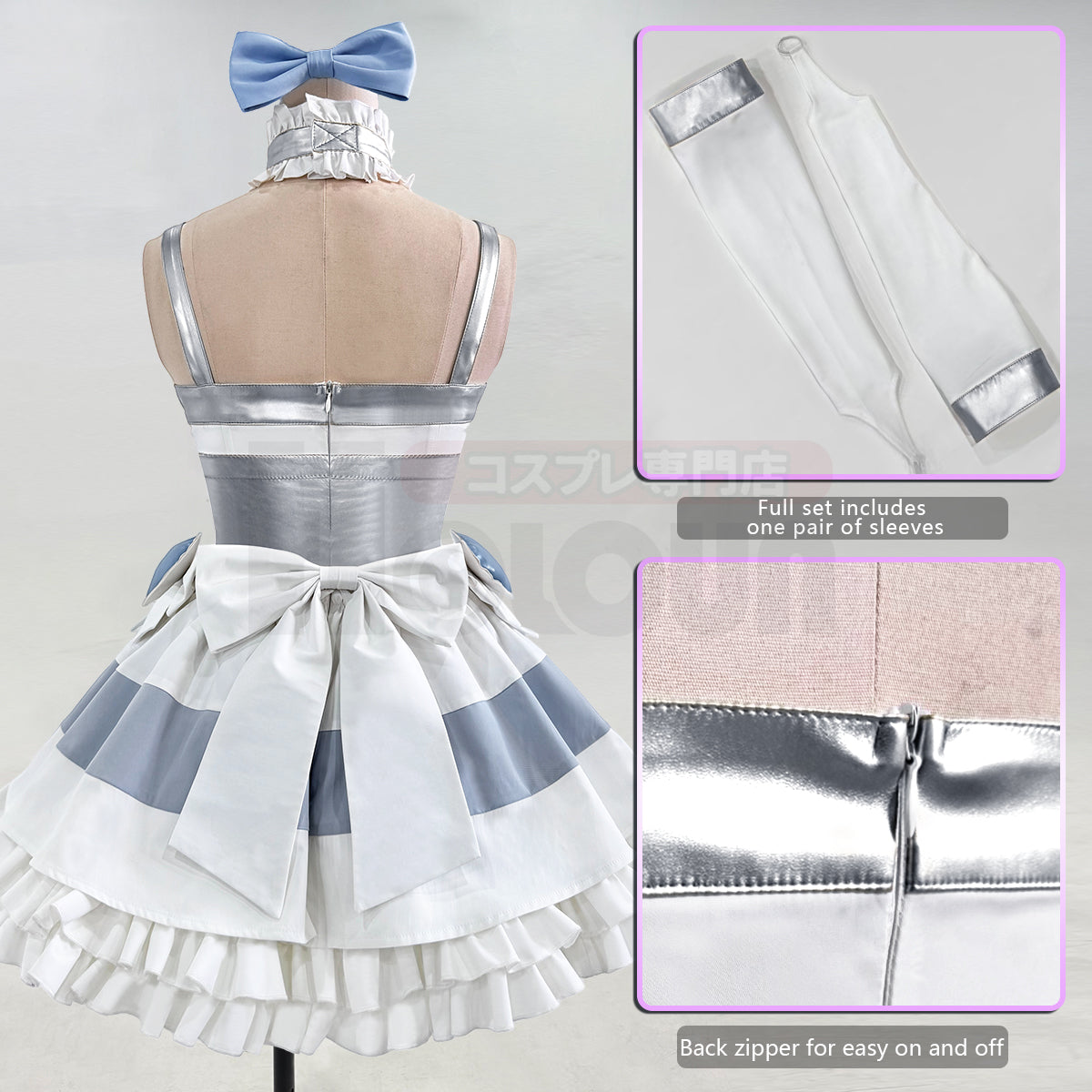 YOO Stocking Panty Anime Stocking Anarchy Cosplay Costume Dress Cos Convention thumbnail 10