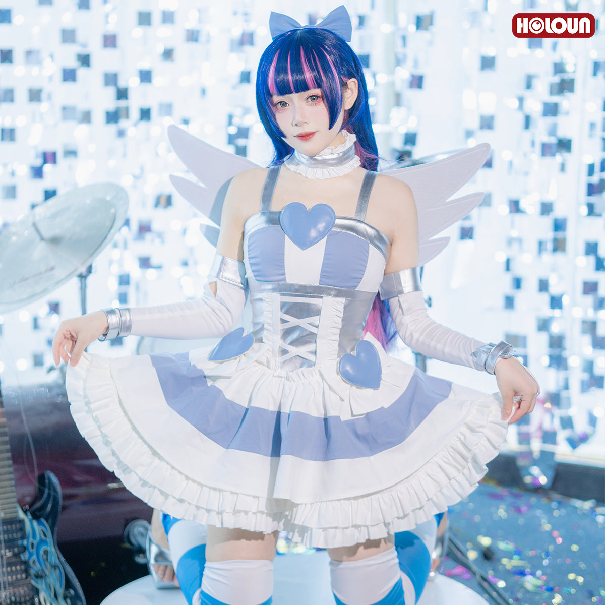 YOO Stocking Panty Anime Stocking Anarchy Cosplay Costume Dress Cos Convention thumbnail 4