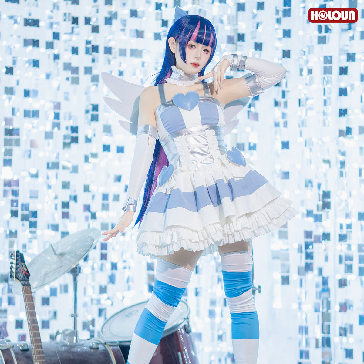 YOO Stocking Panty Anime Stocking Anarchy Cosplay Costume Dress Cos Convention thumbnail 5