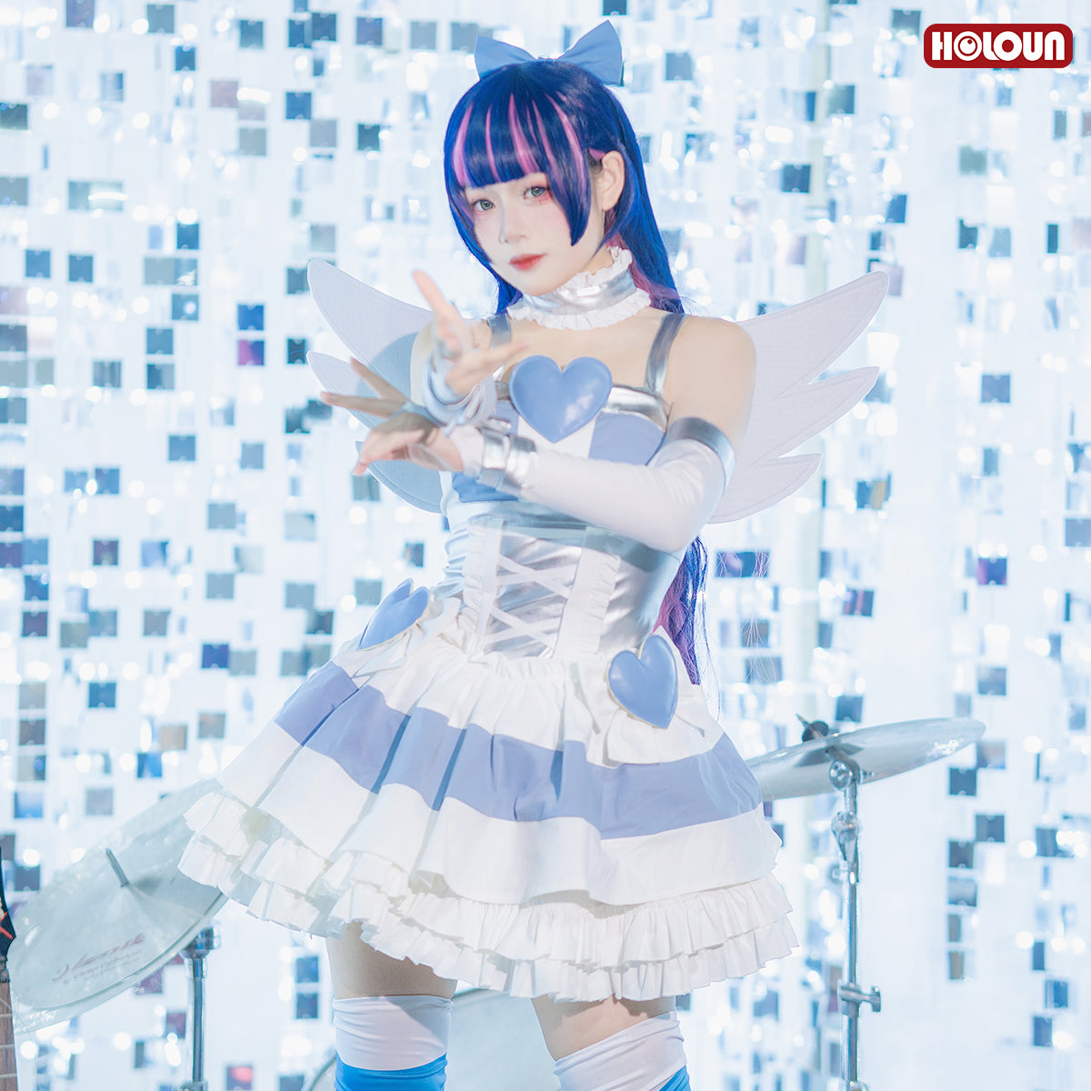 YOO Stocking Panty Anime Stocking Anarchy Cosplay Costume Dress Cos Convention thumbnail 6