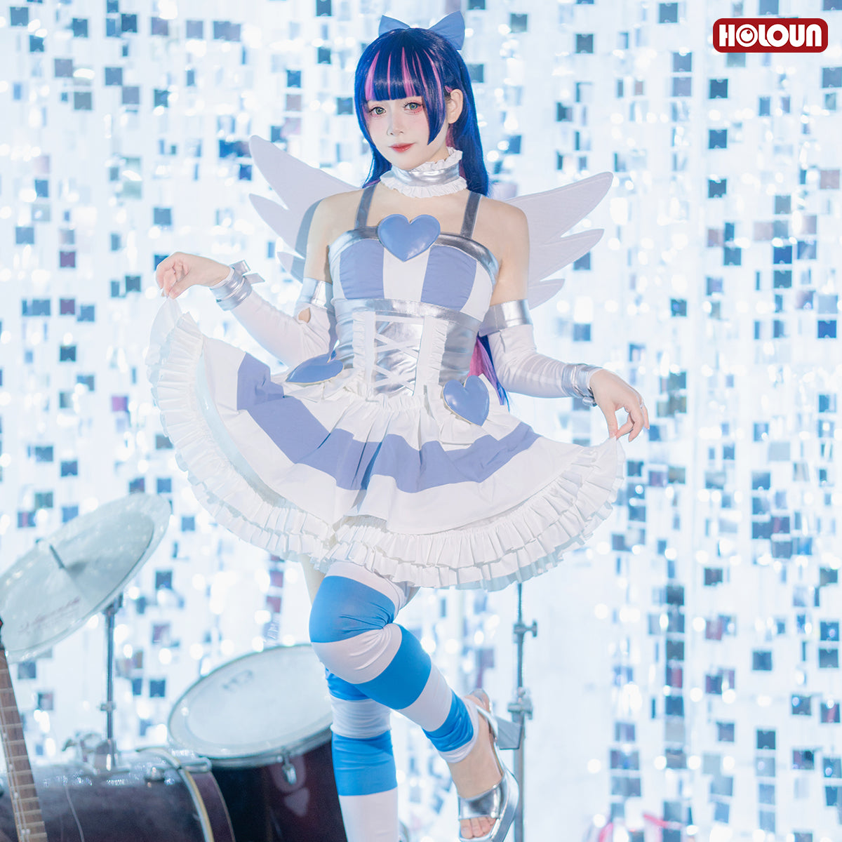 YOO Stocking Panty Anime Stocking Anarchy Cosplay Costume Dress Cos Convention thumbnail 7