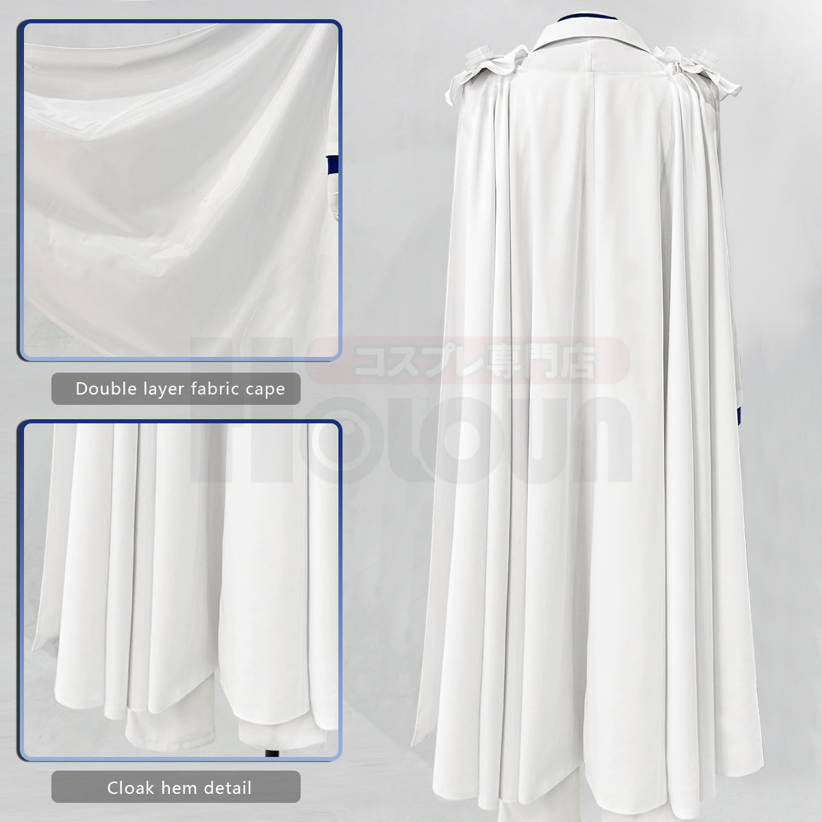 YOO Anime Kuroba Kaito cosplay Costume White Cloak Suit Pants Dark Blue Shirt Red Tie Halloween Christmas thumbnail 10