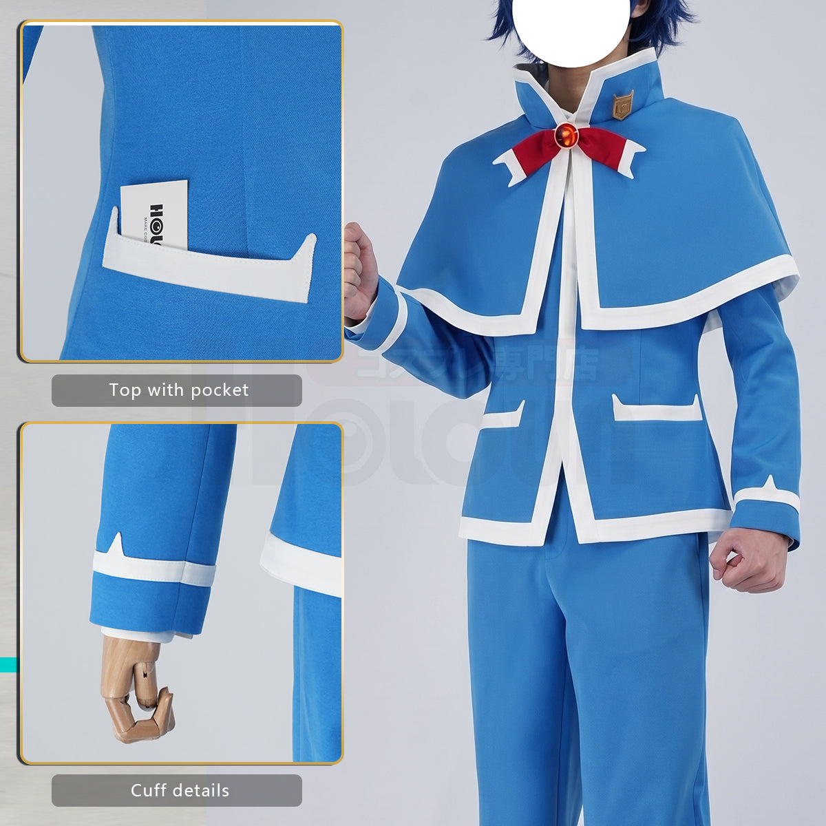 Pre-sale YOO Anime Welcome to Demon School! Iruma-kun Suzuki Iruma Cosplay Costume Cape Jacket Shirt Pants Convention Halloween Party thumbnail 7