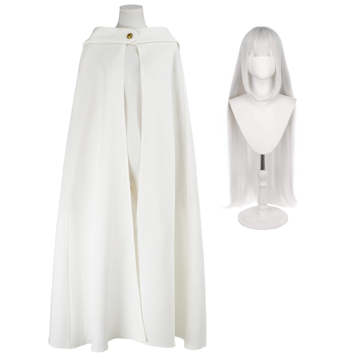 Pre-sale YOO Re:Life In A Different World From Zero Anime Emilia Cosplay Costume Wig Cloak Hooded Cape Convention Halloween Christmas