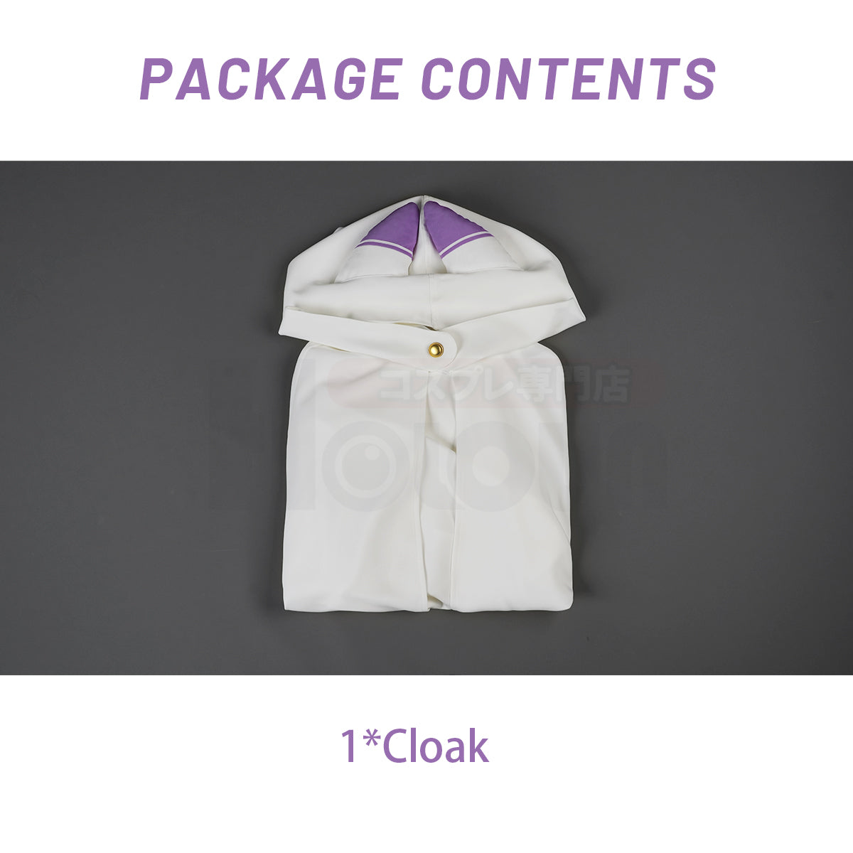 Pre-sale YOO Re:Life In A Different World From Zero Anime Emilia Cosplay Costume Wig Cloak Hooded Cape Convention Halloween Christmas thumbnail 9