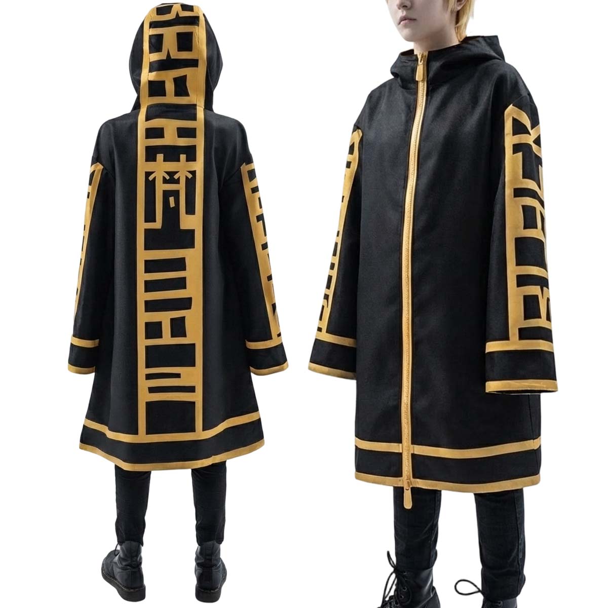 Pre-sale YOO Tokyo Anime Senju Kawaragi Wakasa Imaushi Waka Akashi Takeomi Hanagaki Takemichi Brahman Cosplay Costume Golden Oversize thumbnail 17