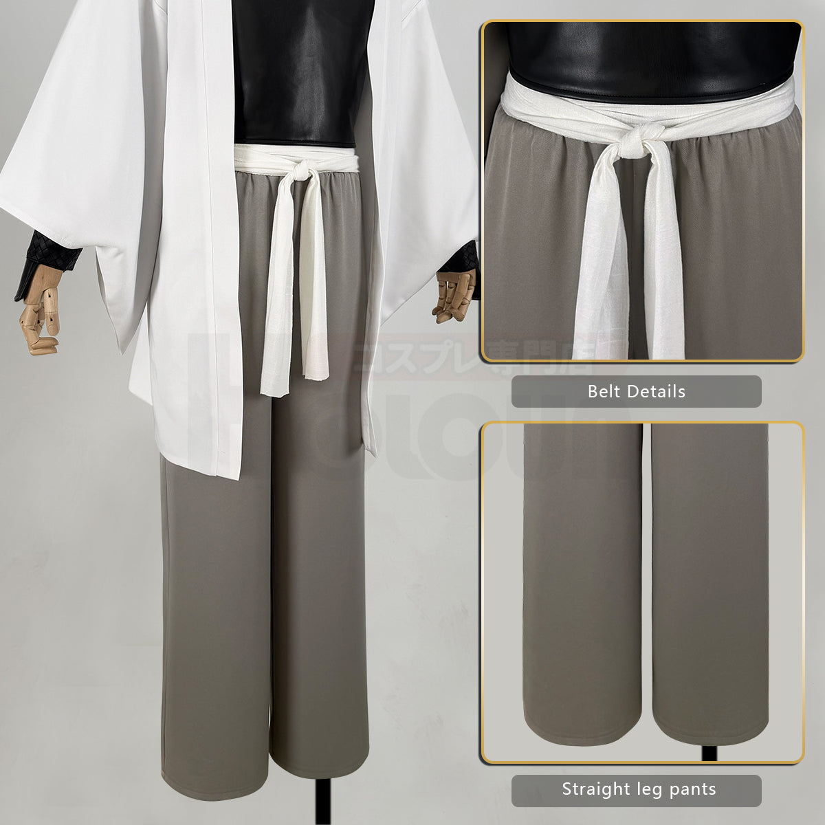 Pre-sale YOO Gintama Anime Sakata Gintoki Cosplay Costume Convention Halloween Christmas White Haori Kimono Outfit Pants Vest thumbnail 6