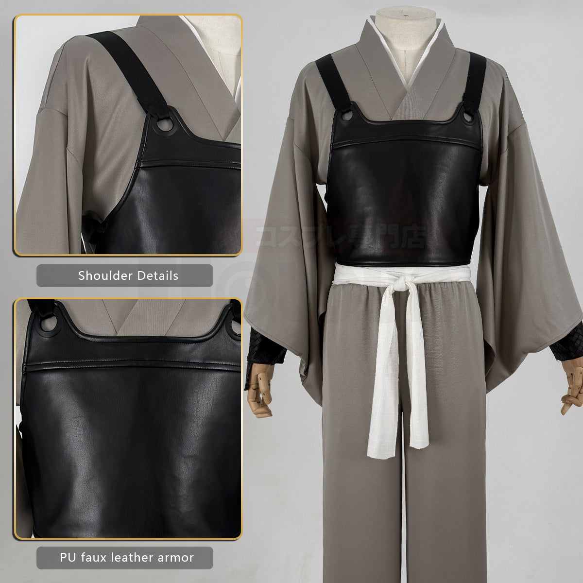 Pre-sale YOO Gintama Anime Sakata Gintoki Cosplay Costume Convention Halloween Christmas White Haori Kimono Outfit Pants Vest thumbnail 7