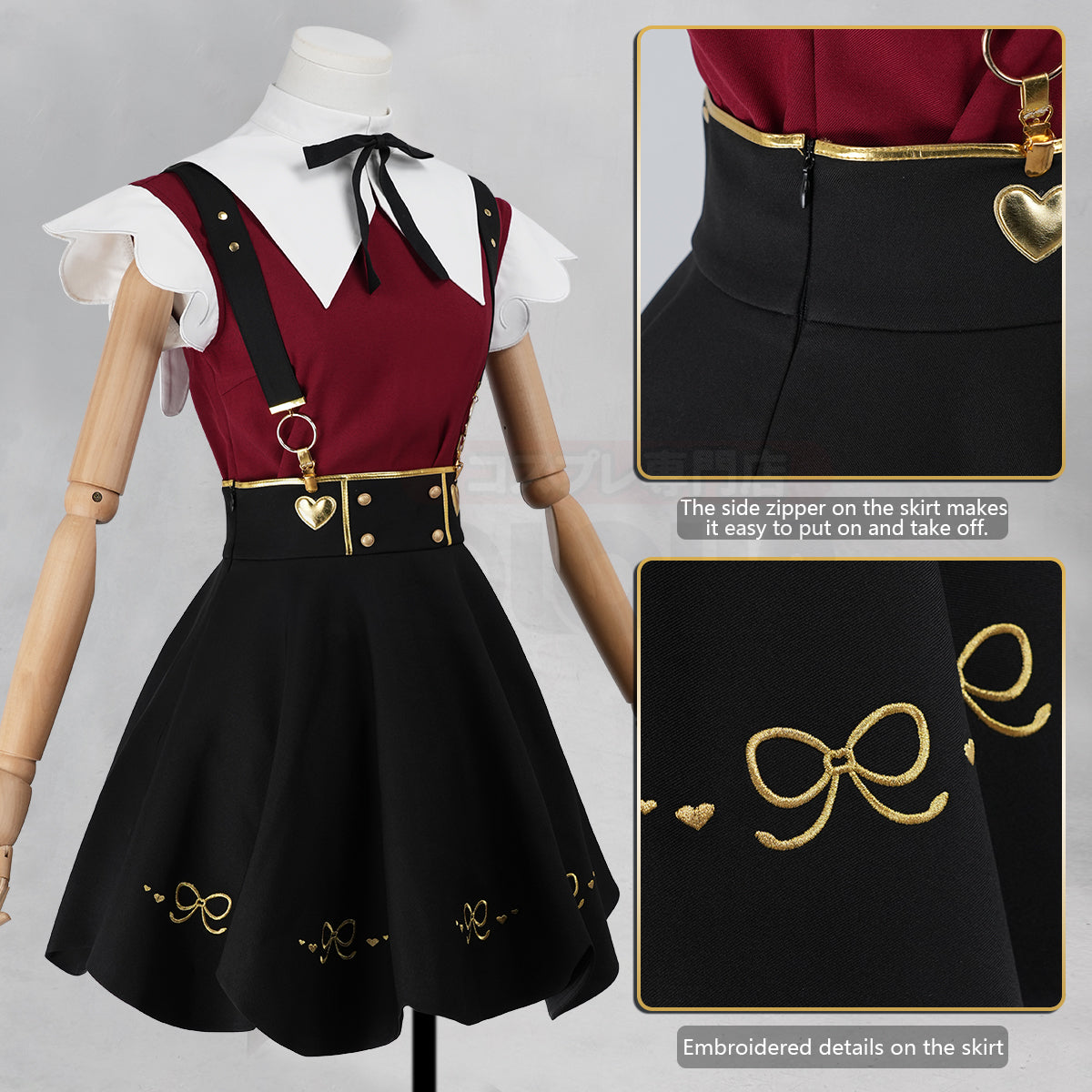 Pre-sale YOO Needy Girl Overdose Game Rain Candy Ame-chan Kawaii Angel Cosplay Costume Convention Halloween Comic Outfit Skirt thumbnail 5