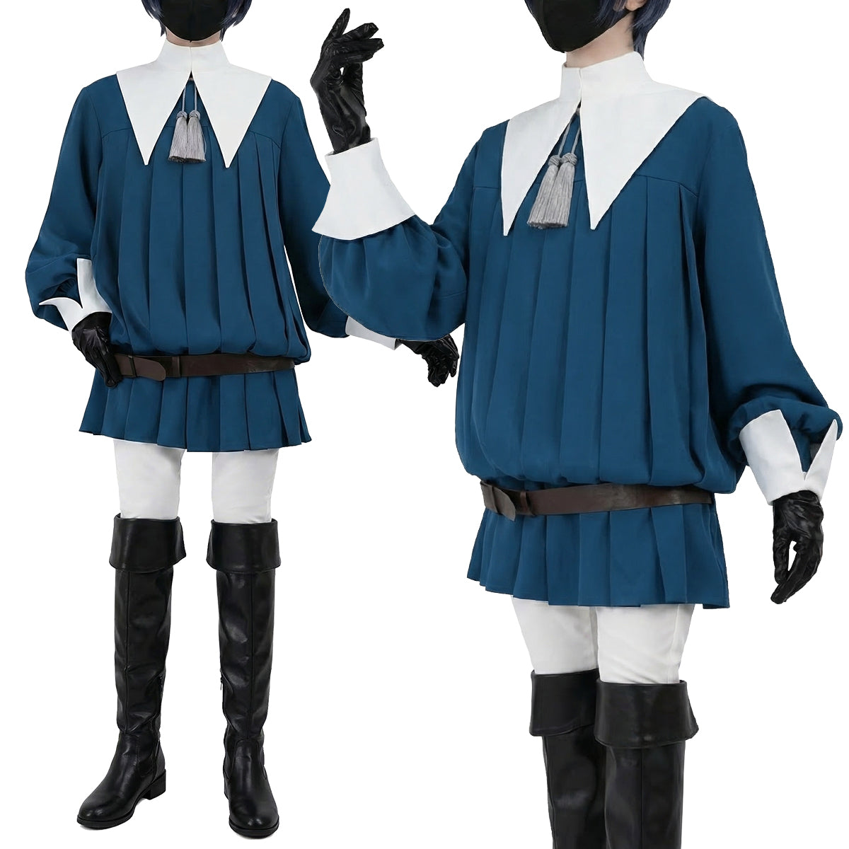 Pre-sale YOO Anime Ciel Phantomhive Fencing Suit Cosplay Costume Blue Outfit Convention Halloween Christmas thumbnail 2