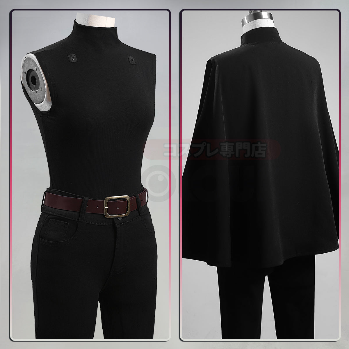 Pre-sale YOO Jujutsu JJK Anime Zenin Maki Cosplay Costume Convention Halloween Christmas Cloak Top Pants Belt thumbnail 6