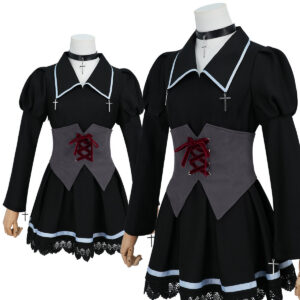 YOO Shugo Chara Anime Tsukiyomi Utau Cosplay Costume Convention Halloween Christmas Dress Choker Waist Strap
