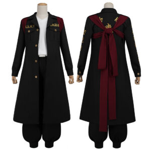 Pre-sale YOO Tokyo Manji Gang Anime Manjiro Sano Mikey Cosplay Costume Upgraded Embroidery Coat T-Shirt Pants Uniform Halloween Convention