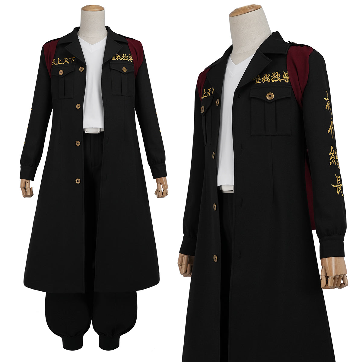Pre-sale YOO Tokyo Manji Gang Anime Manjiro Sano Mikey Cosplay Costume Upgraded Embroidery Coat T-Shirt Pants Uniform Halloween Convention thumbnail 2