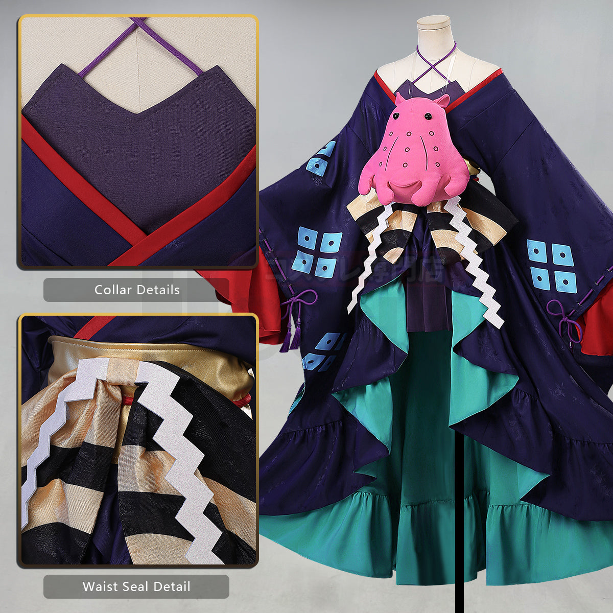 YOO Cosmic Princess Kaguya Anime Tsukimi Yachiyo Cosplay Costume Convention Halloween Christmas Dress Doll Skirt Waist Belt thumbnail 4