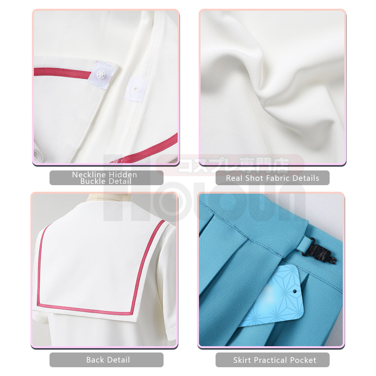 Pre-sale YOO Cosmic Princess Kaguya Anime Iroha Sakayori Cosplay Costume Convention Halloween Christmas School Uniform SKirt Top Tie thumbnail 5