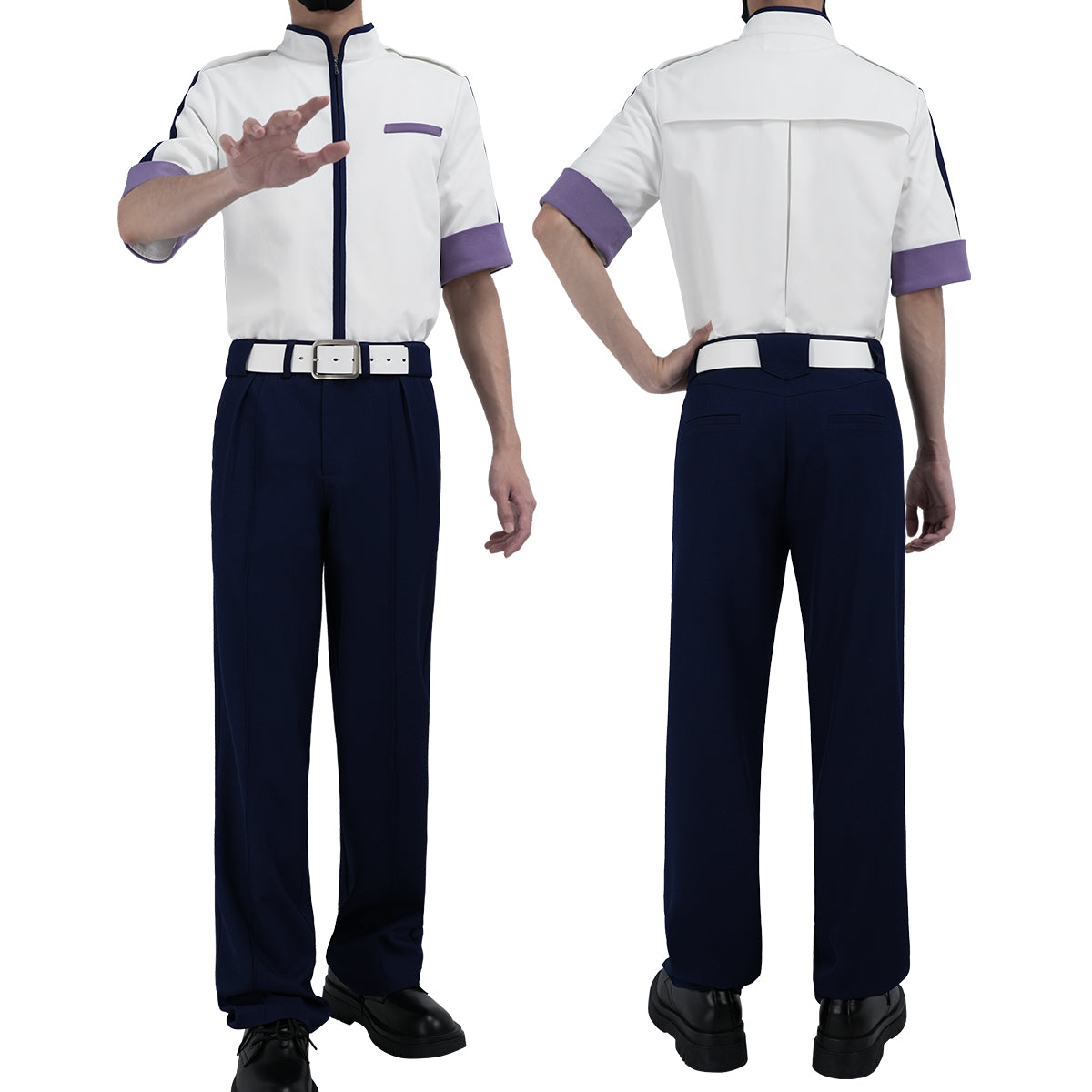 YOO Hikaru no Go Anime Toya Akira Cosplay Costume Convention Halloween Christmas Jacket Pants Belt Unisex thumbnail 13