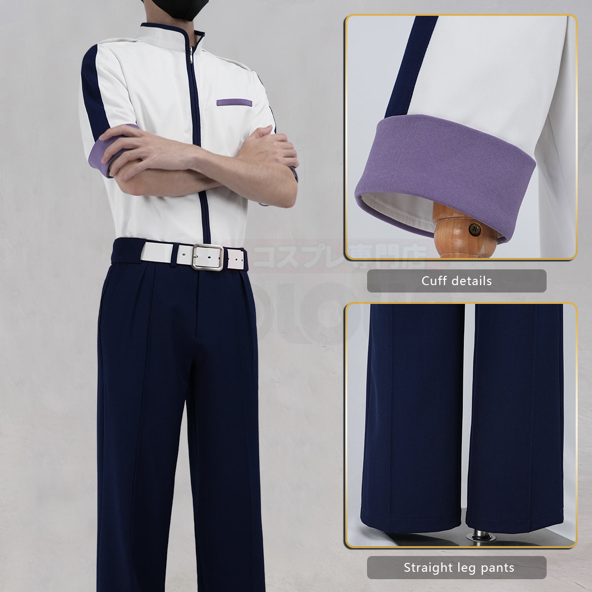 YOO Hikaru no Go Anime Toya Akira Cosplay Costume Convention Halloween Christmas Jacket Pants Belt Unisex thumbnail 16