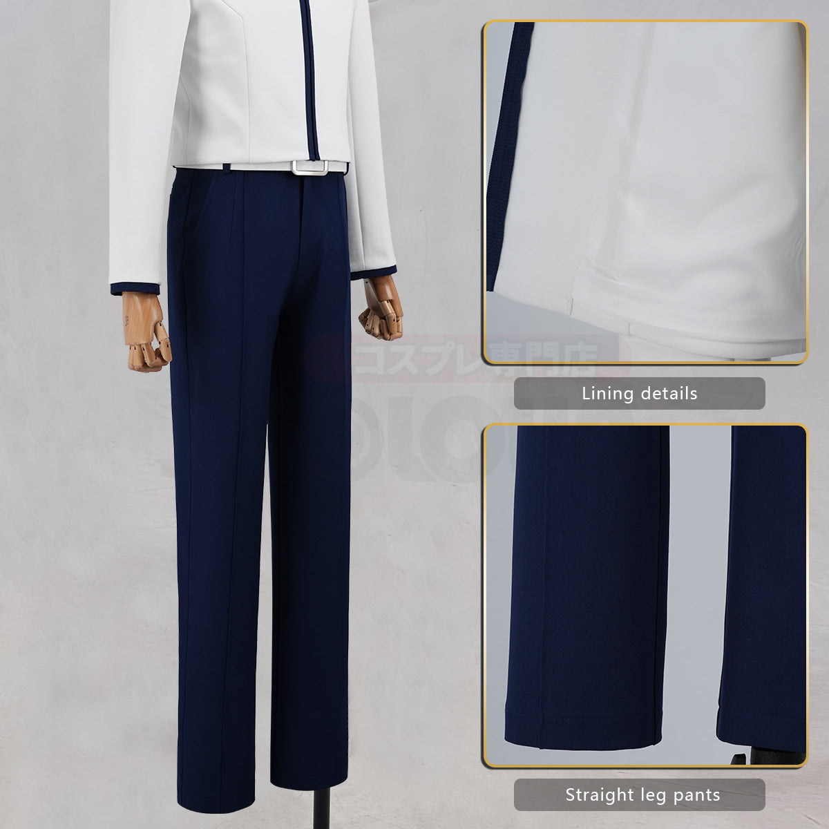 YOO Hikaru no Go Anime Toya Akira Cosplay Costume Convention Halloween Christmas Jacket Pants Belt Unisex thumbnail 7