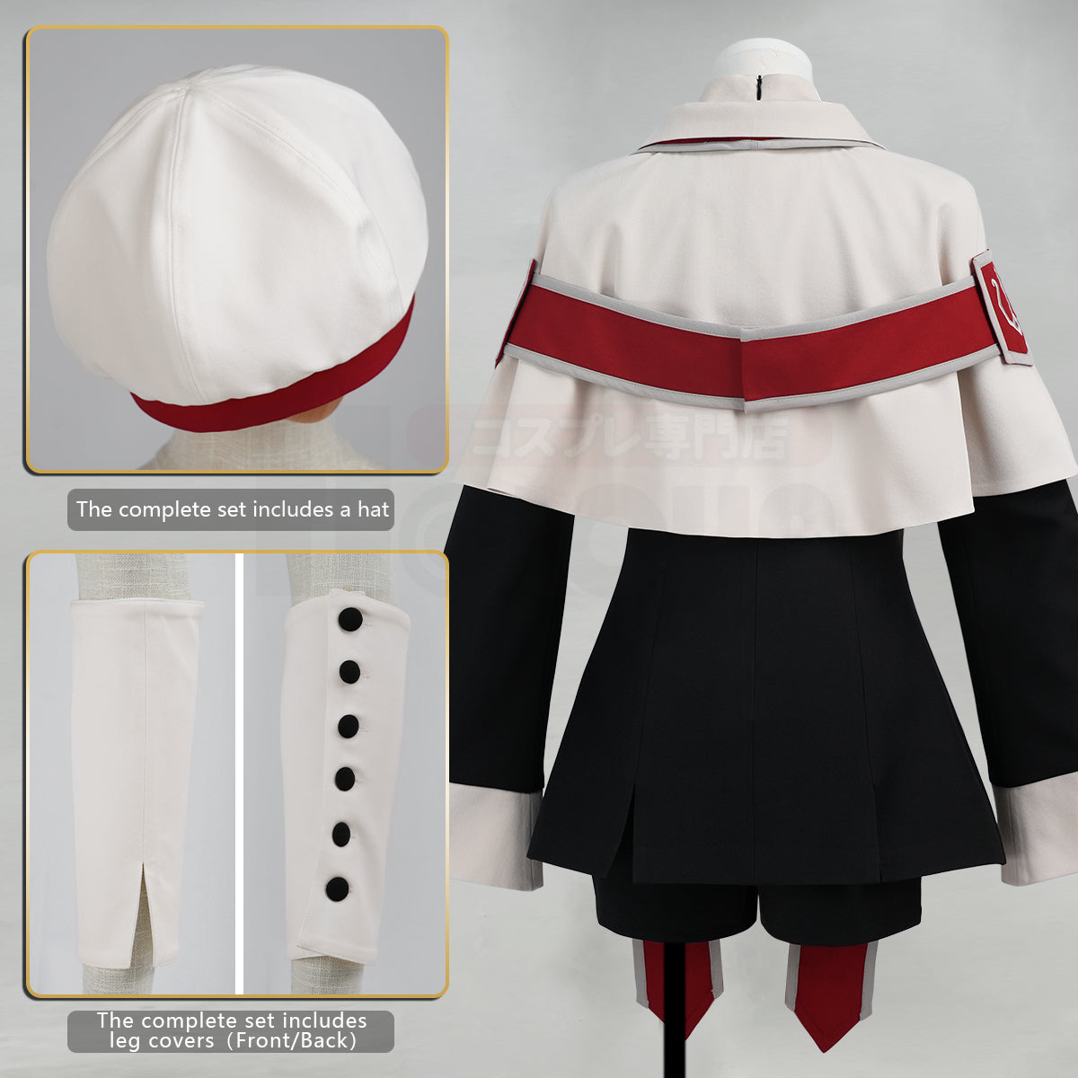 Pre-sale YOO Anime Ciel Phantomhive Cosplay Costume Choir Uniform Dress Shawl Hat Convention Halloween Christmas thumbnail 7