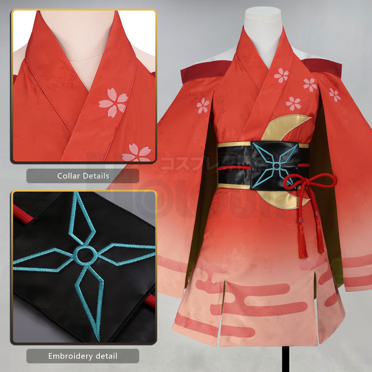 YOO Cosmic Princess Kaguya Anime Kaguya Cosplay Costume Convention Halloween Christmas Cloak Dress thumbnail 3