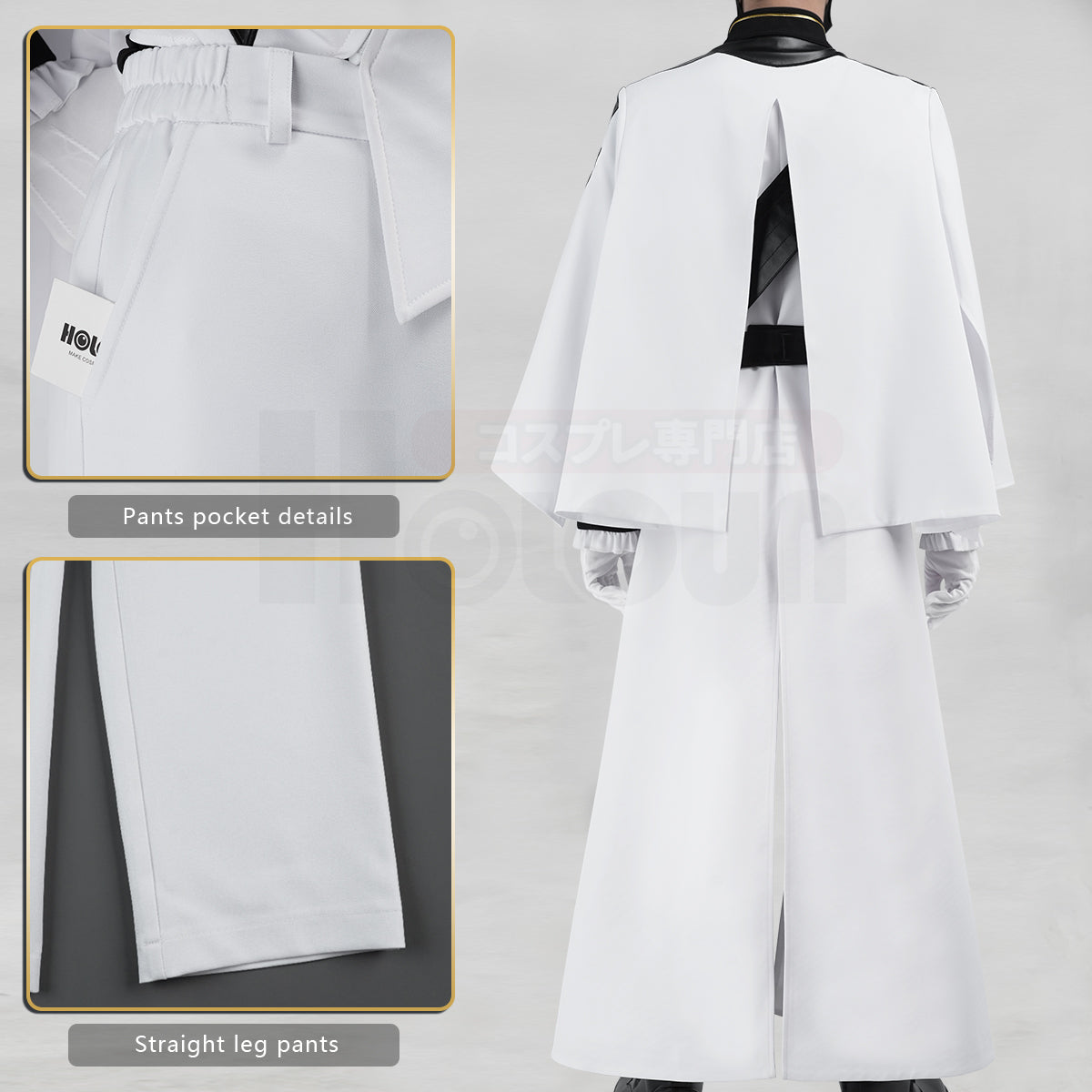 Pre-sale YOO Seraph Of The End Anime Ferid Bathory Cosplay Costume Faux Leather Coat Pants Gloves Convention Halloween Christmas thumbnail 7