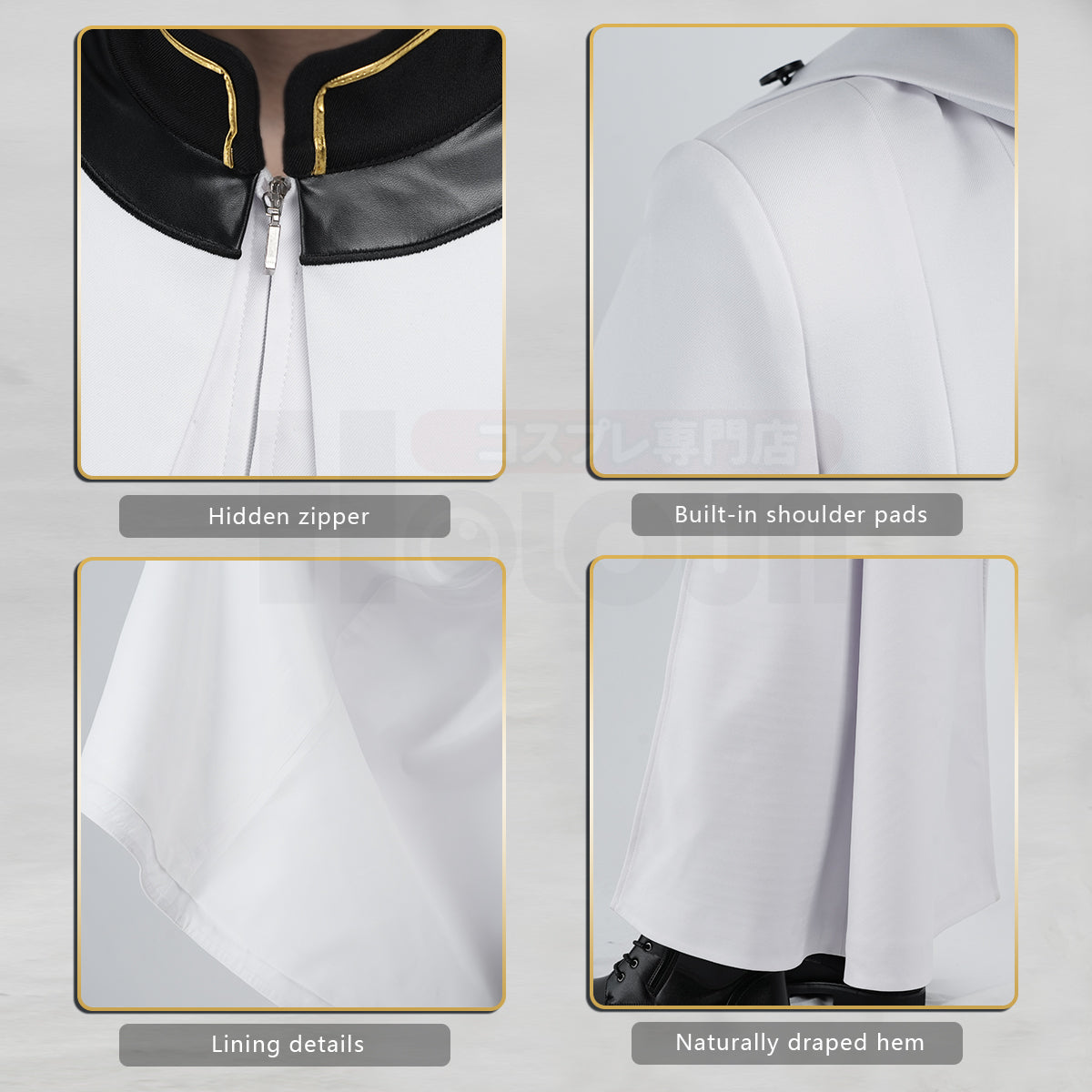 Pre-sale YOO Seraph Of The End Anime Ferid Bathory Cosplay Costume Faux Leather Coat Pants Gloves Convention Halloween Christmas thumbnail 8