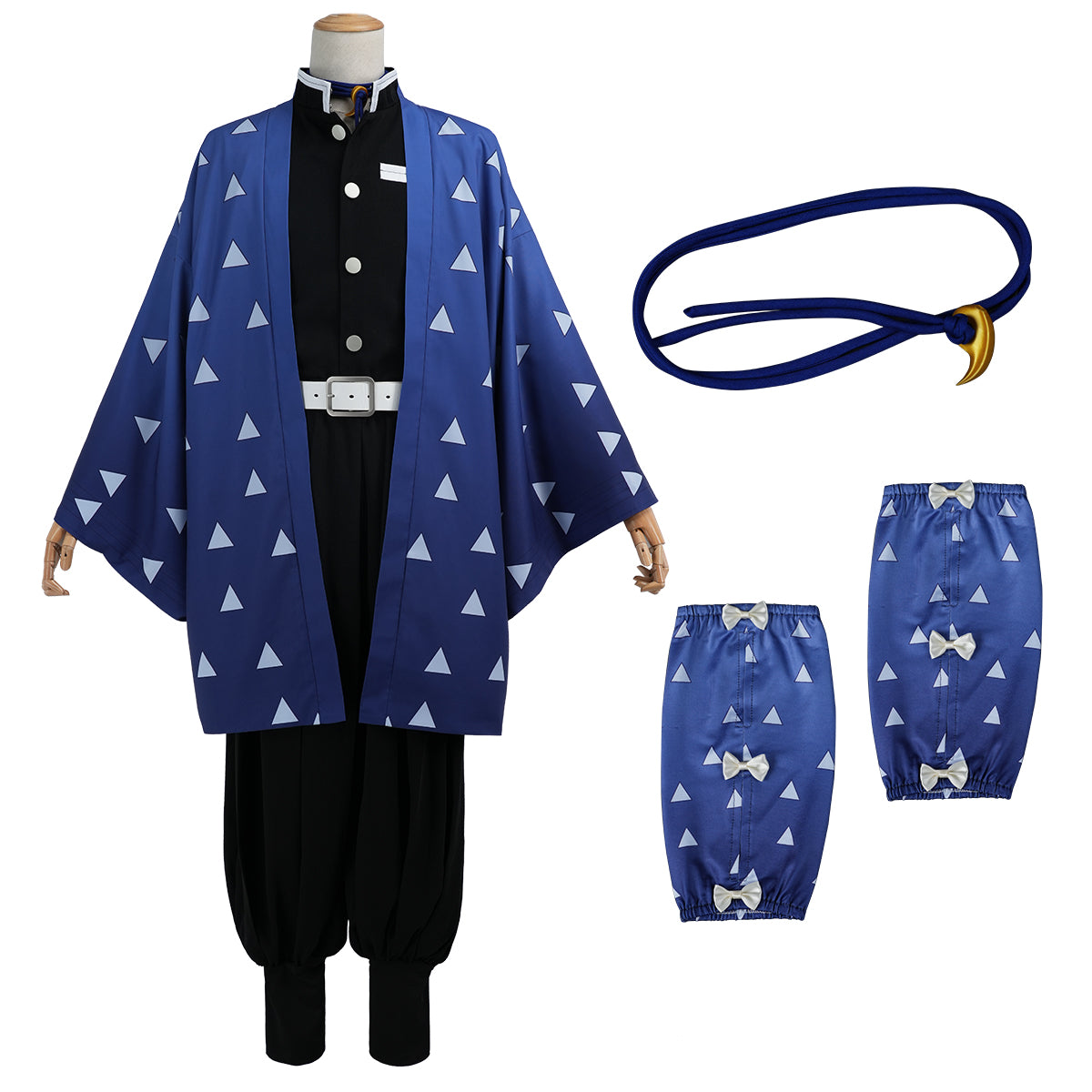 YOO Kaigaku Anime Cosplay Costume Convention Halloween Christmas Haori Embroidery Top Pants thumbnail 2