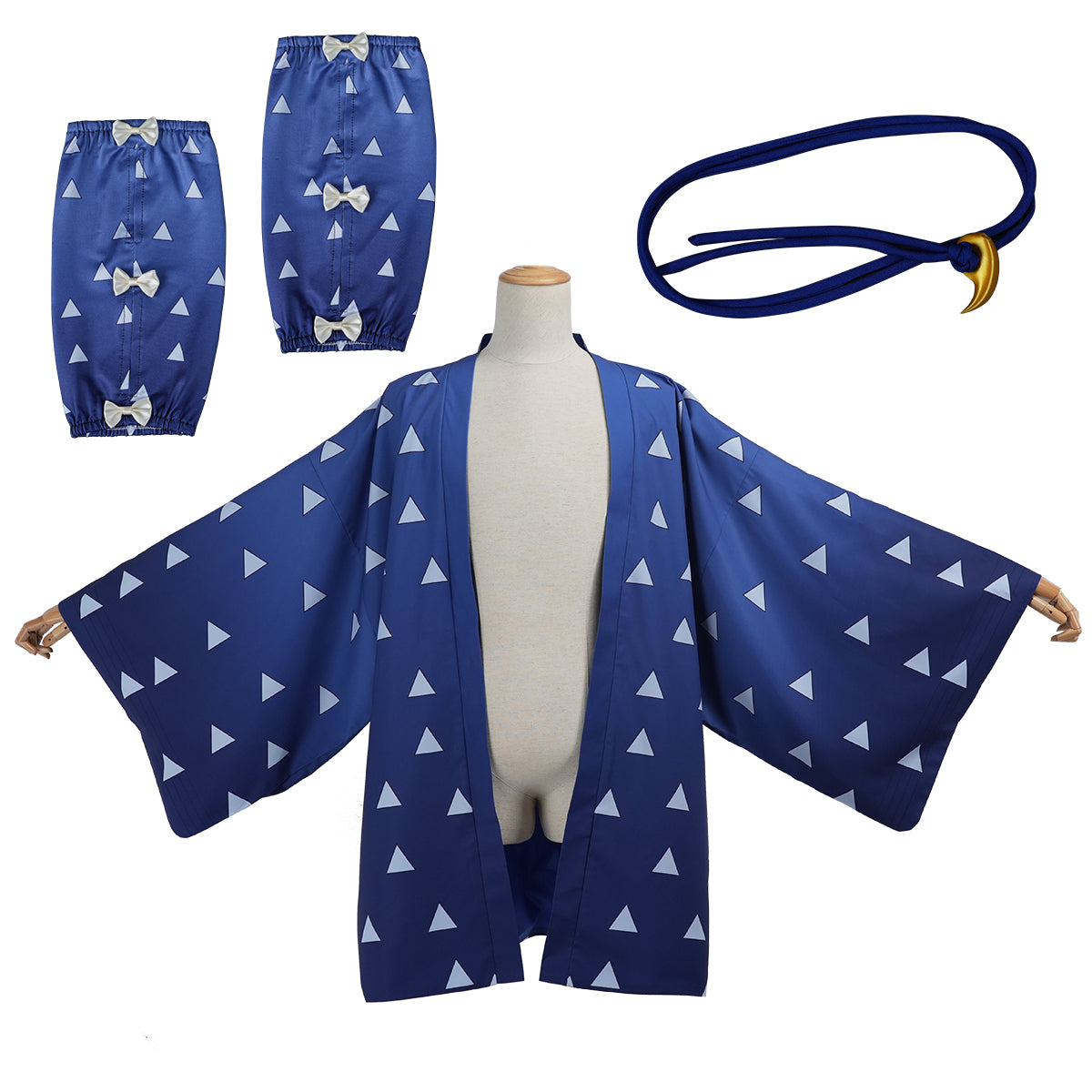 YOO Kaigaku Anime Cosplay Costume Convention Halloween Christmas Haori Embroidery Top Pants thumbnail 3