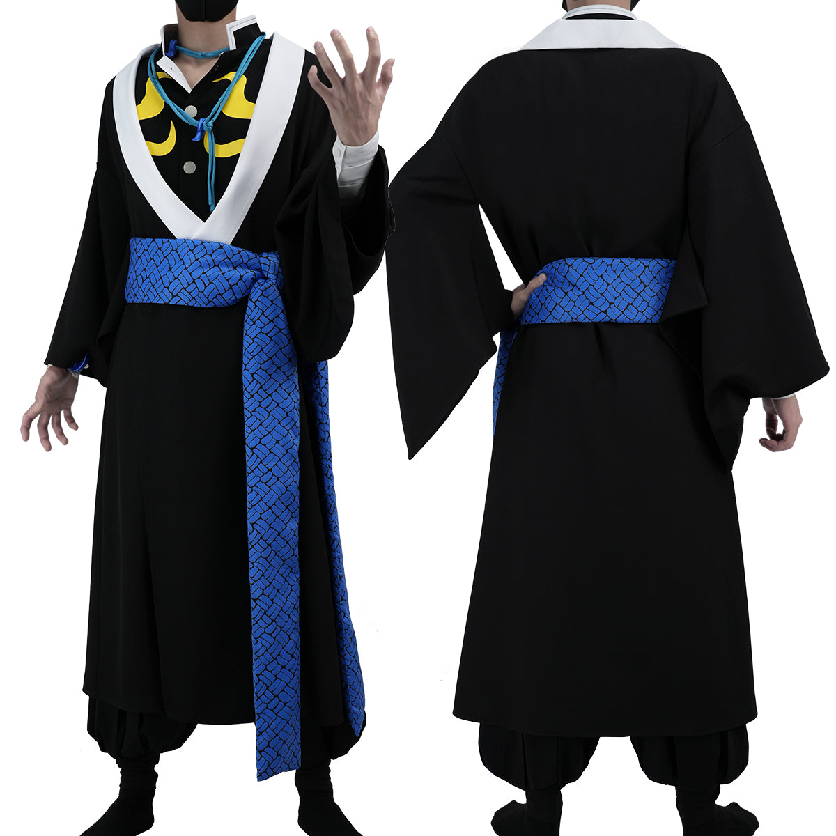 YOO Anime Kaigaku Cosplay Costume Haori Top Pants Convention Halloween Christmas Gift thumbnail 2