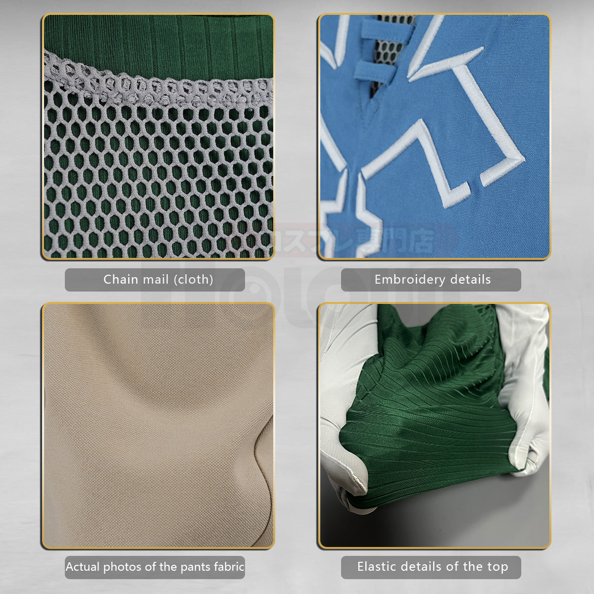 YOO Game Link Cosplay Costume Wig Faux Leather Accessories Top Pants Halloween Christmas Convention Gift thumbnail 9