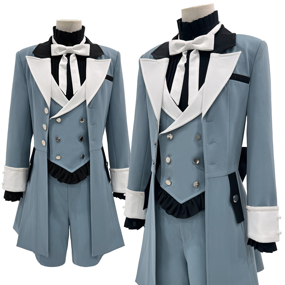 YOO Anime Ciel Phantomhive Brother Cosplay Costume Coat Shorts Shirt Vest Animation Convention Halloween Christmas