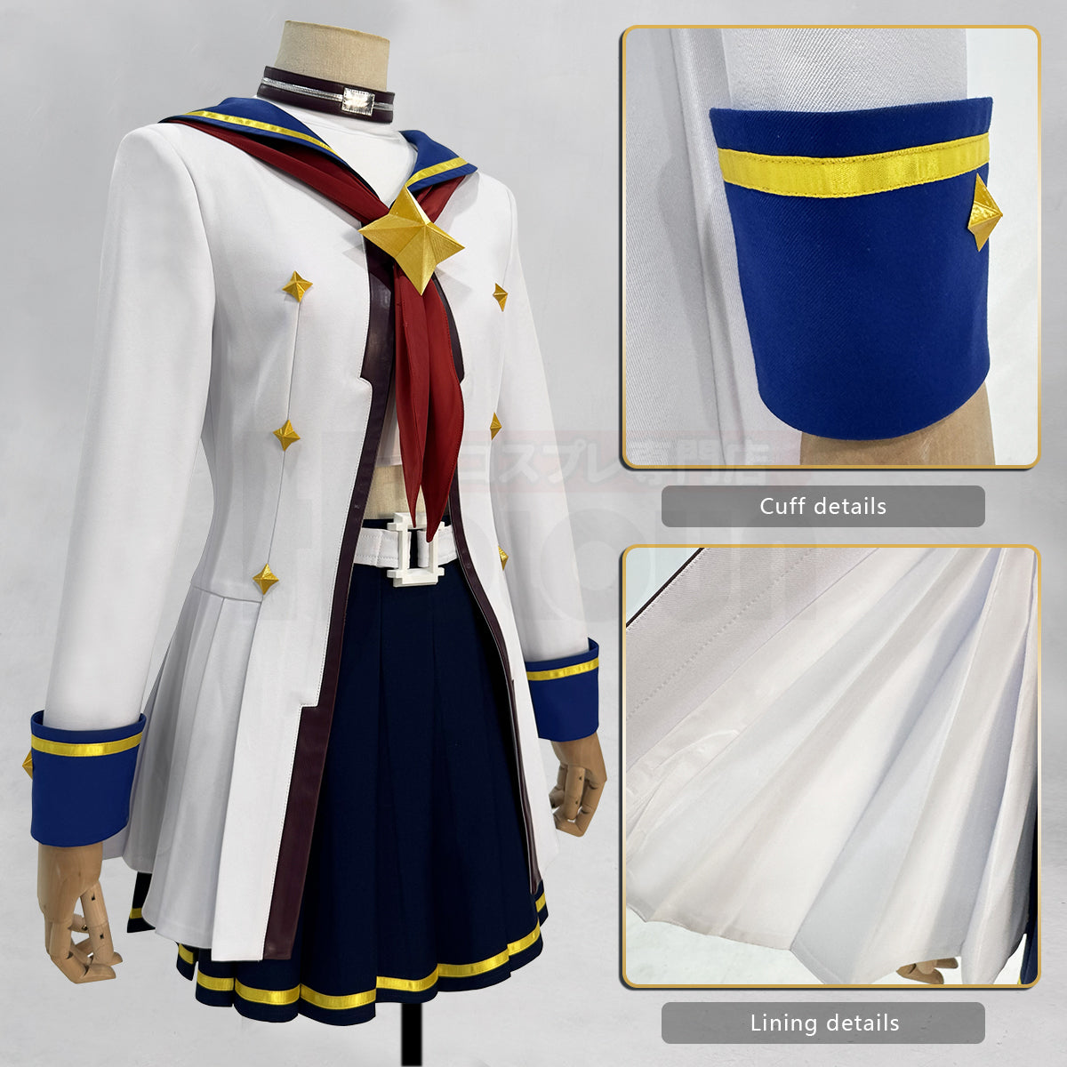 YOO Derby Game Oguri Cap Cosplay Costume Halloween Convention Christmas Coat Skirt Top Belt thumbnail 6