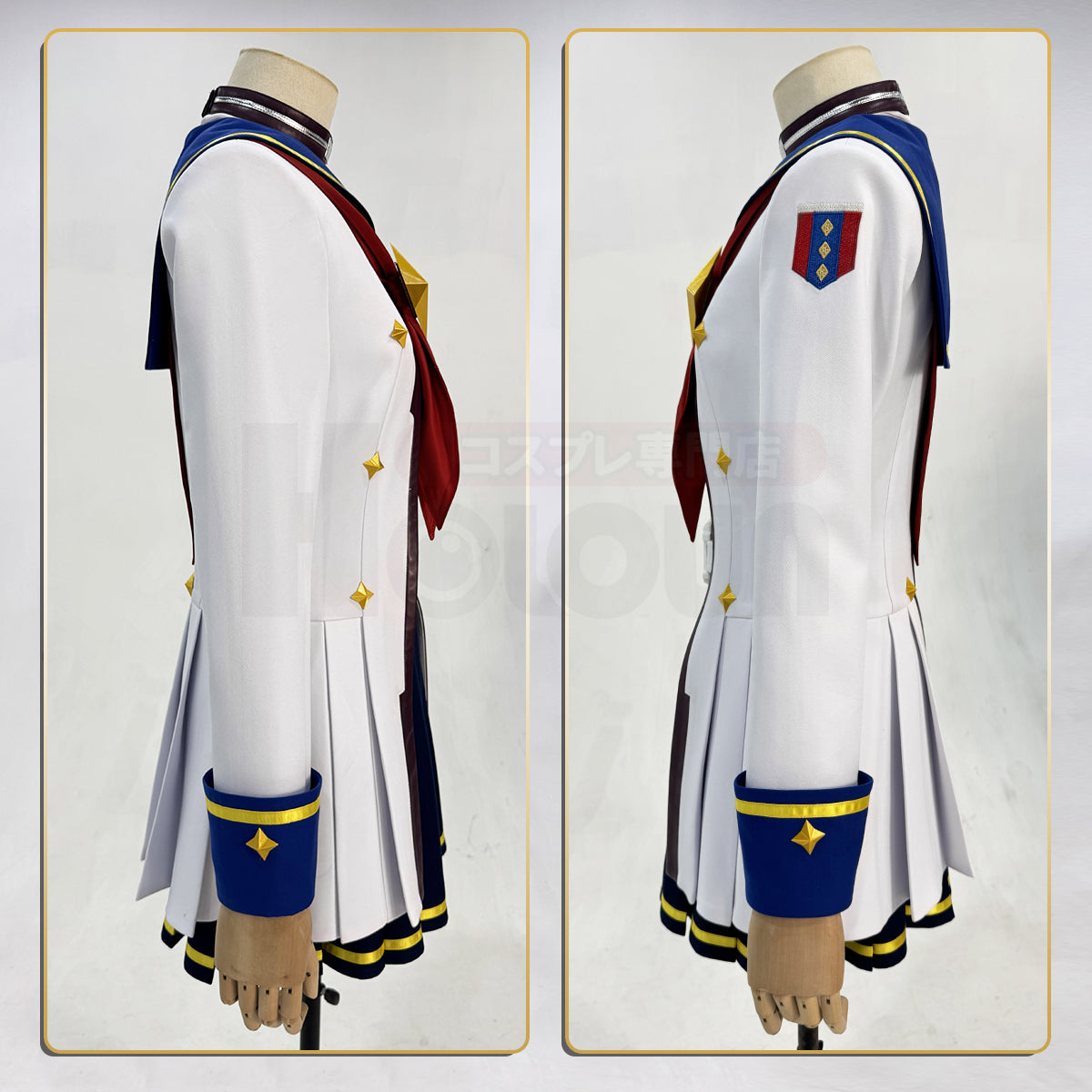 YOO Derby Game Oguri Cap Cosplay Costume Halloween Convention Christmas Coat Skirt Top Belt thumbnail 8