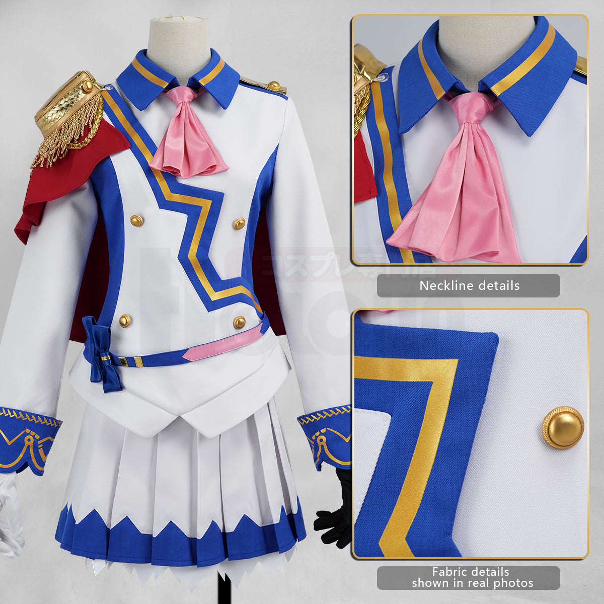 Pre-sale YOO Derby Game Tokai Teio Cosplay Costume Halloween Convention Christmas Red Shawl JK Skirt Gloves Gift thumbnail 4